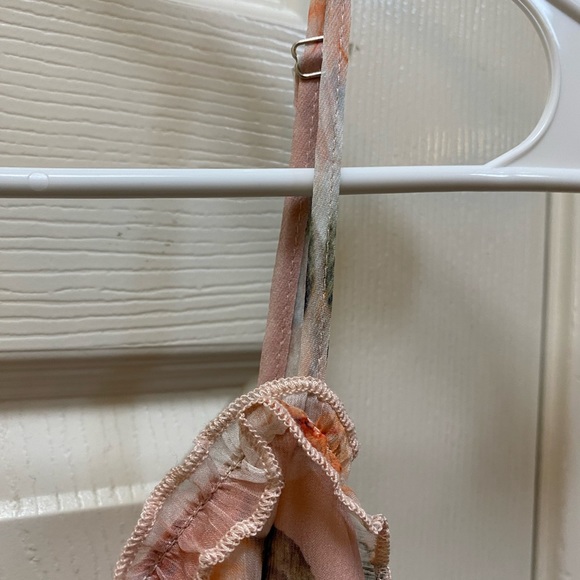 NWT WINDSOR M Peach Dress Floral - Picture 7 of 11